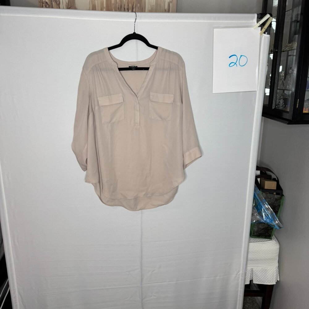 Torrid Harper Collared 3/4 Sleeve Top